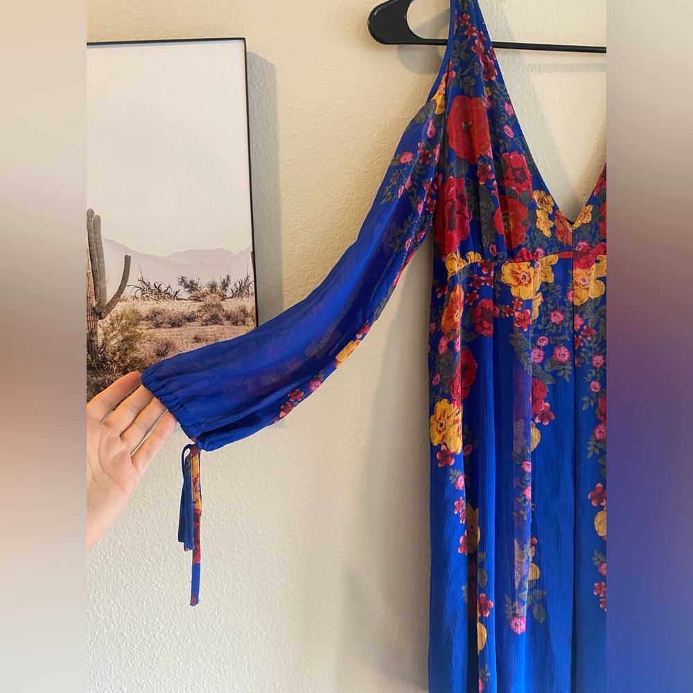 Penny Lover Blue Floral Dress by Free People